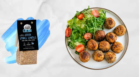 Lentil "Meatballs" with Arosis