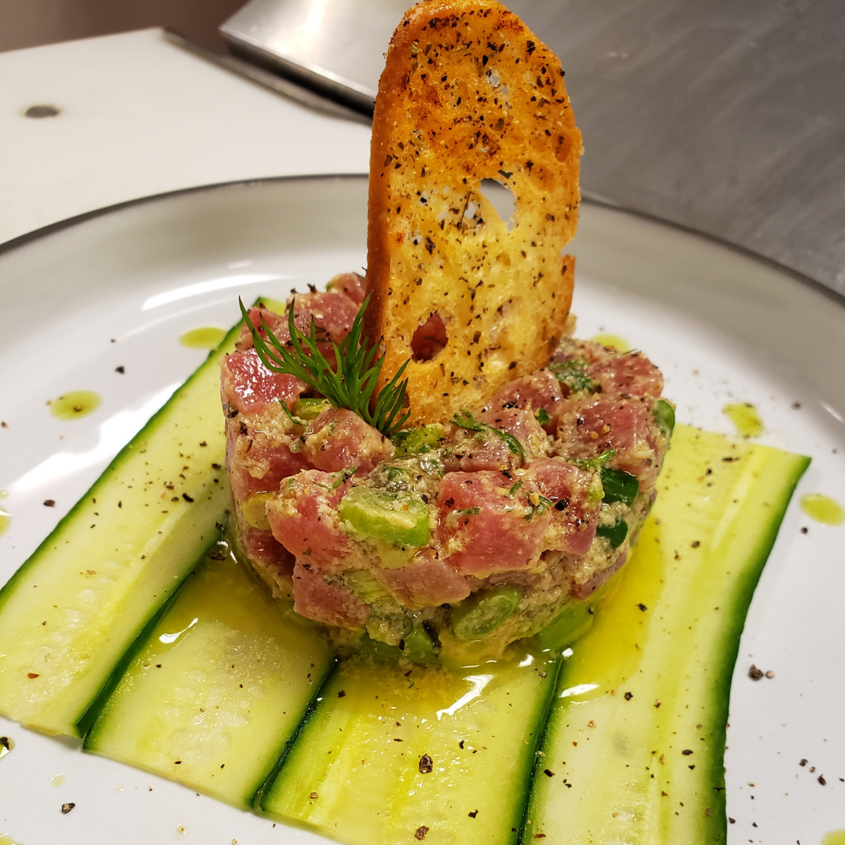 Yellowfin Tuna Tartare by Manos Grammatikogiannis – Kolonaki Fine Foods