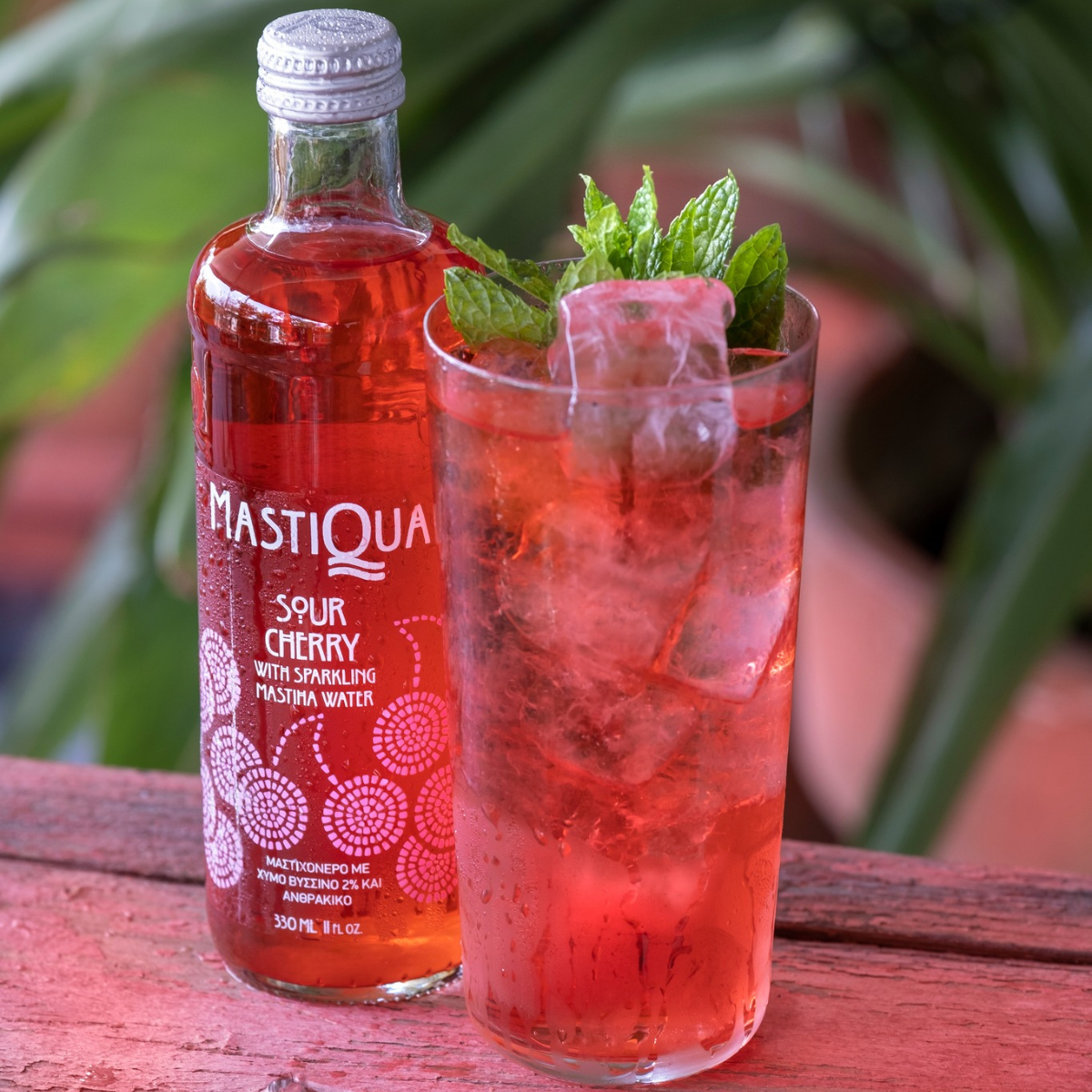 Eau pétillante citron-citron vert Mastiqua