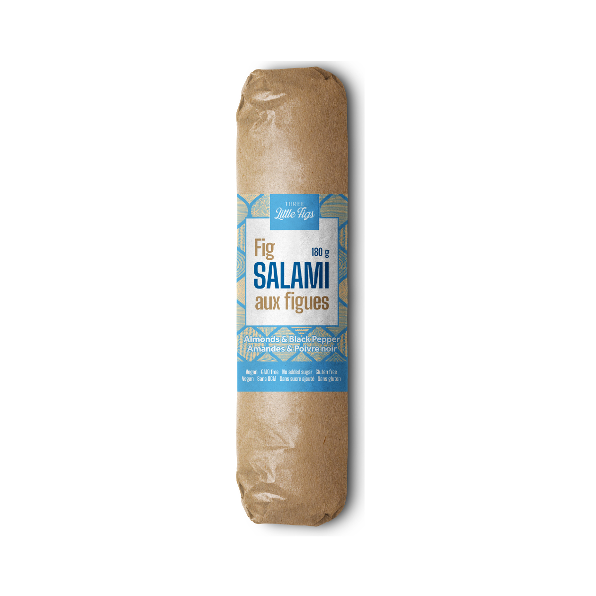 Three Little Figs Fig Salami | Almond & Black Pepper