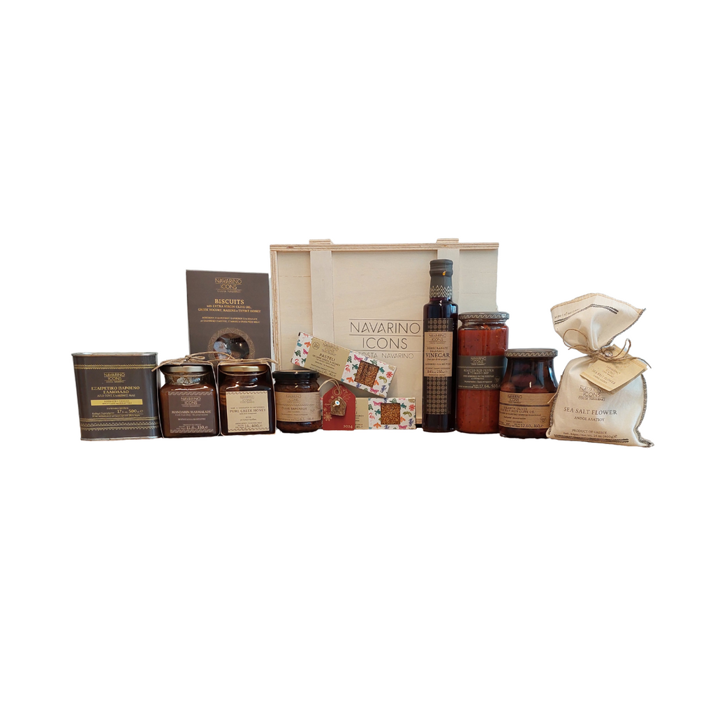 Costa Navarino Large Wooden Gift Box - Available for Pre-order. Expected Delivery, Dec 1.