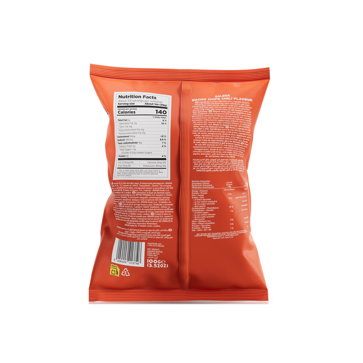 Balboa Chili Nachos (Sold by the Case - 14 Bag Minimum)