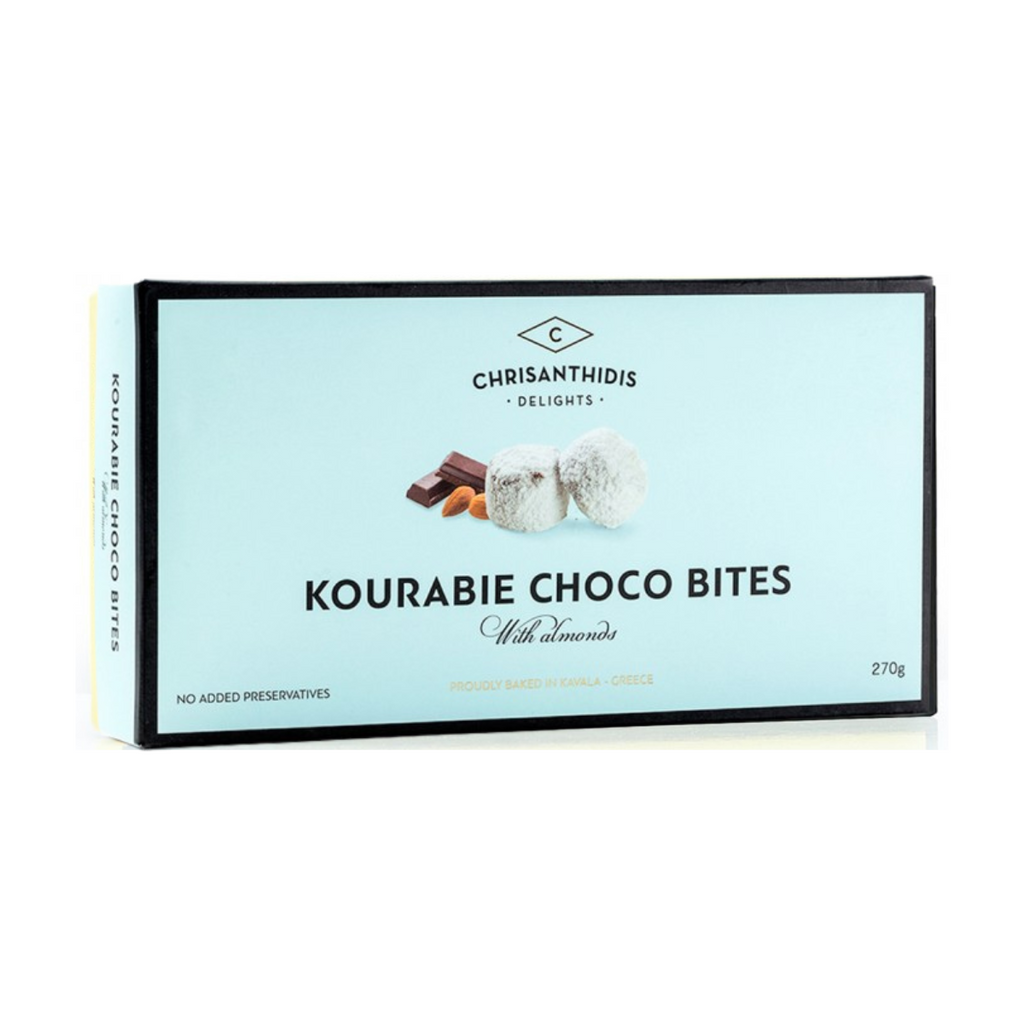 Chrisanthidis Kourabie Choco Bites with Almonds